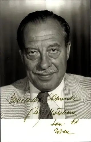 Foto Ak Schauspieler Rolf Kutschera, Portrait, Autogramm 1981