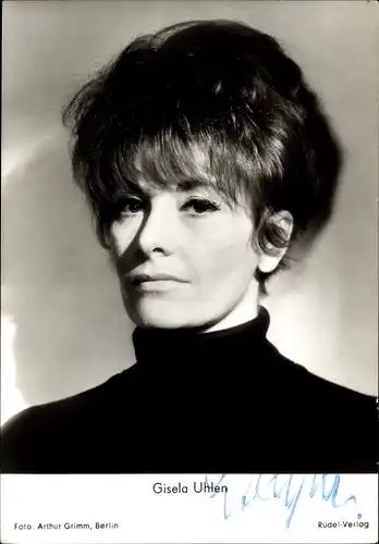 Ak Schauspielerin Gisela Uhlen, Portrait, Autogramm