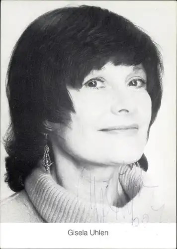 Ak Schauspielerin Gisela Uhlen, Portrait, Autogramm