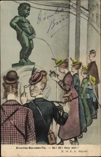 Ak Bruxelles Brüssel, Manneken-Pis