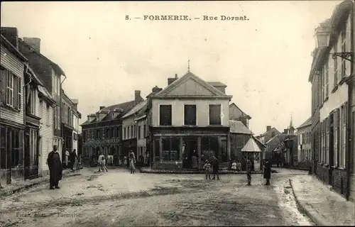 Ak Formerie Oise, Rue Dornat