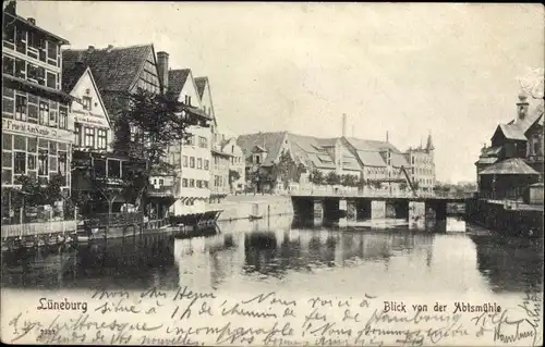 Ak Lüneburg in Niedersachsen, Stadtansicht, Abtsmühle