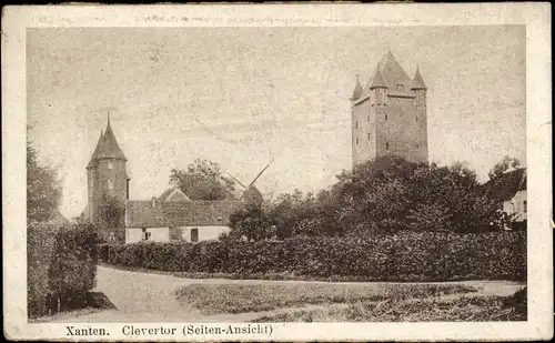 Ak Xanten am Niederrhein, Clevetor (Seiten-Ansichten)