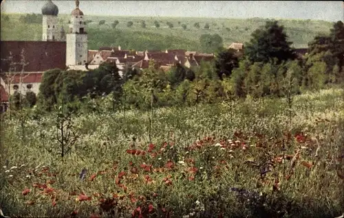 Ak Giengen an der Brenz, Vogelheim, Wiese