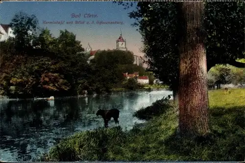 Ak Kleve am Niederrhein, Schwanenburg, Kermisdahl