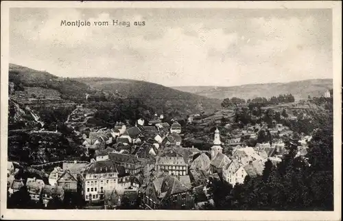 Ak Monschau Montjoie in der Eifel, Totalansicht