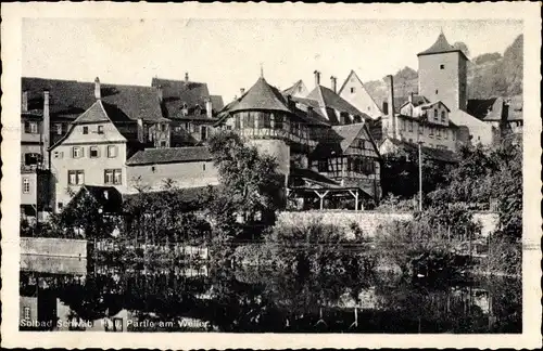 Ak Schwäbisch Hall in Württemberg, Weller