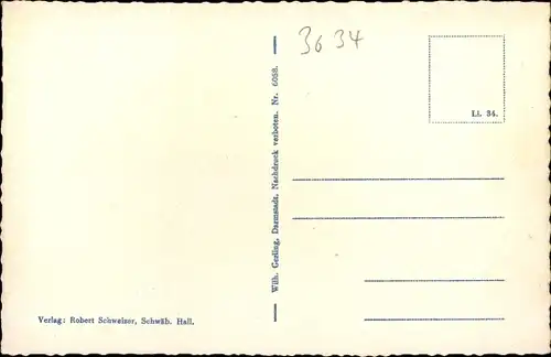 Ak Schwäbisch Hall in Württemberg, Weller