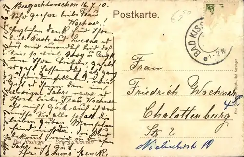 Ak Bad Kissingen Unterfranken Bayern, Promenade, Frühkonzert