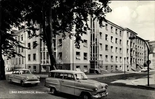 Ak Bad Kreuznach in Rheinland Pfalz, Rheumaklinik, Autos