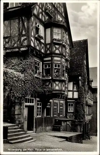 Ak Miltenberg am Main in Unterfranken, Haus im Schnatterloch