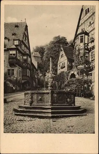 Ak Miltenberg am Main, Schnatterloch, Brunnen