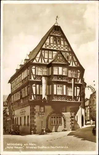 Ak Miltenberg, Hotel Riesen