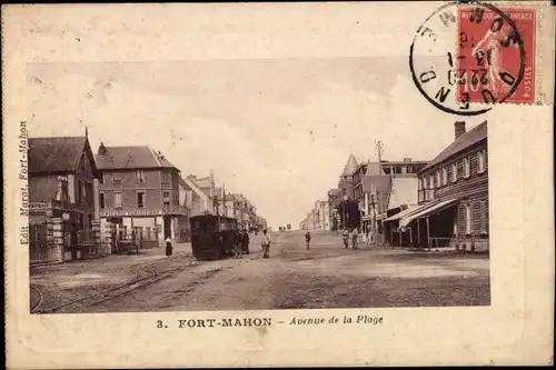 Ak Fort Mahon Plage Somme, Avenue de la Plage