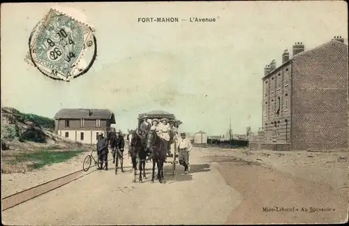 Ak Fort Mahon Beach Somme, Avenue