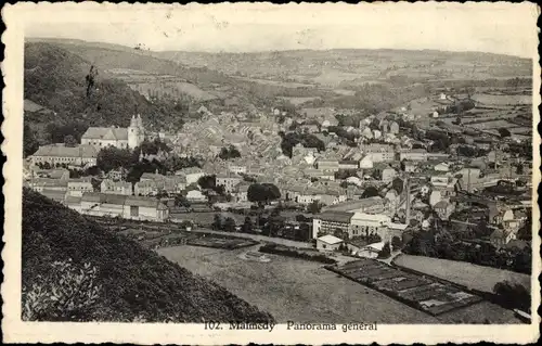 Ak Malmédy Wallonien Lüttich, Panorama