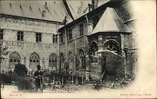 Ak Großraum Gent Ostflandern, eine Ecke der ehemaligen Abtei St. Peter