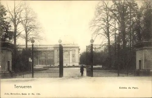 Ak Tervuren Tervueren Flämisch-Brabant-Flandern, Eingang zum Park