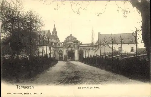 Ak Tervuren Tervueren Flämisch-Brabant-Flandern, Ausgang aus dem Park