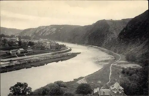 Ak Waulsort Hastière Wallonie Namur, Panorama