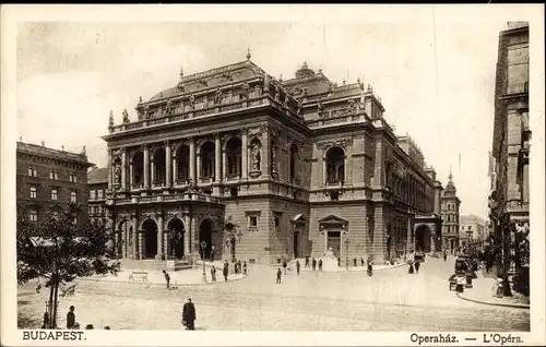 Ak Budapest Ungarn, Opernhaus