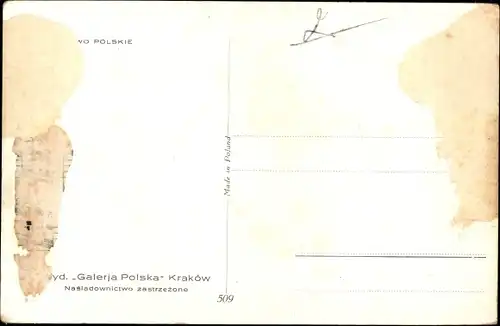 Künstler Ak Wodzinowski, W., Polnische Landfrauen in Tracht, Harke