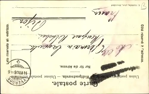 Ak Yverdon les Bains Kanton Waadt, La Poste