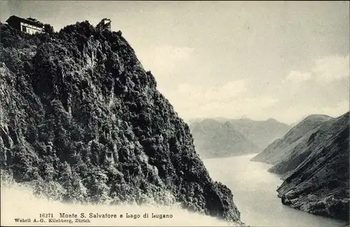 Ak Lago di Lugano Tessin Schweiz, Monte San Salvatore