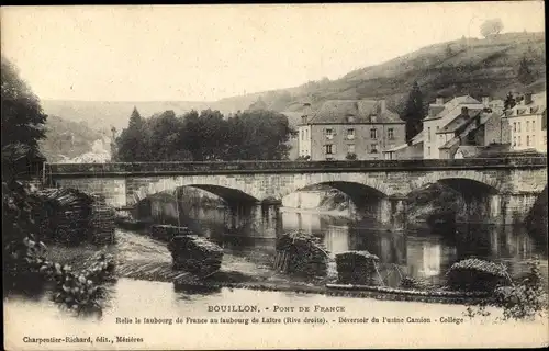 Ak Bouillon Wallonie Luxembourg, Pont de France