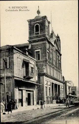 Ak Beirut Beirut Libanon, Maronitische Kathedrale