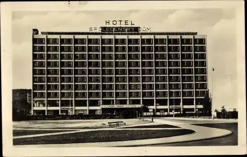 Ak Zlín Gottwaldov in Mähren Region Zlin, Hotel Spolecensky dum