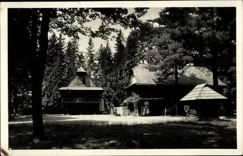 Ak Rožnov pod Radhoštěm Rosenau unter Radhost Region Zlin, Valašské muzeum v přírodě