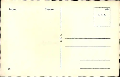 Ak Turnov Turnau Reg. Reichenberg, Marktplatz, Rathaus, Restaurant u Koruny, Denkmal