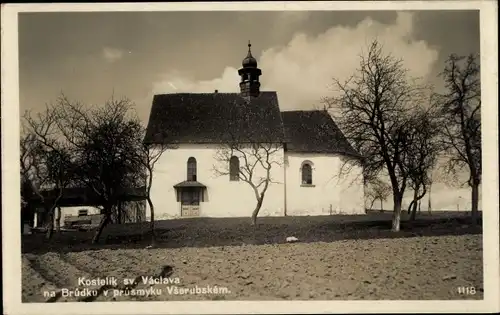 Ak Brůdek Region Pilsen, Kostelik svatého Václava