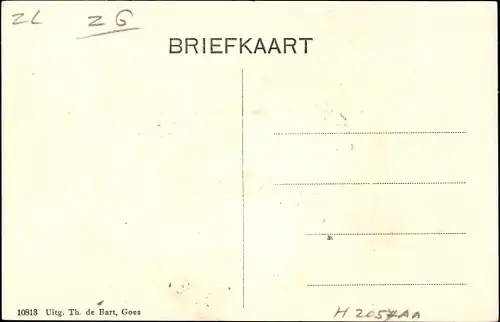 Ak Hoedekenskerke Zeeland, Kerkstraat