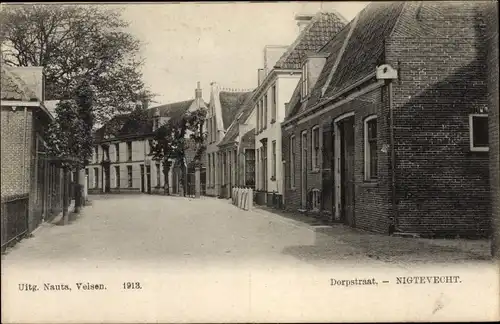 Ak Nigtevecht Utrecht Niederlande, Dorpstraat