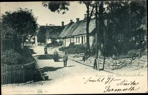 Ak Haderslev Hadersleben Dänemark, Straßenpartie