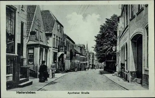 Ak Haderslev Hadersleben Dänemark, Apotheker Straße