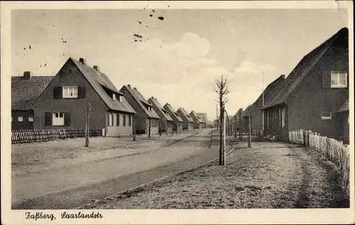 Ak Faßberg Lüneburger Heide, Saarlandstraße