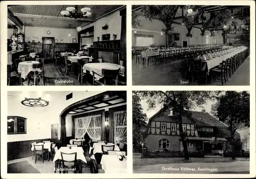 Ak Ramlingen Ehlershausen Burgdorf in Niedersachsen, Gasthof Voltmer