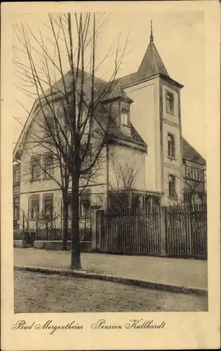 Ak Bad Mergentheim in Tauberfranken, Pension Kallhardt