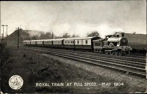 Ak Britische Eisenbahn, London and North Western, Royal Train 1904