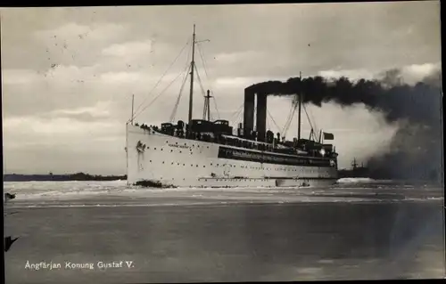 Ak Fährschiff Konung Gustav V, Dampfer, Statens Järnvägar