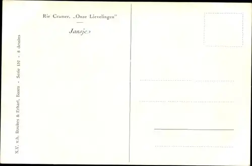 Künstler Ak Cramer, Rie, Mädchen, Narzissen