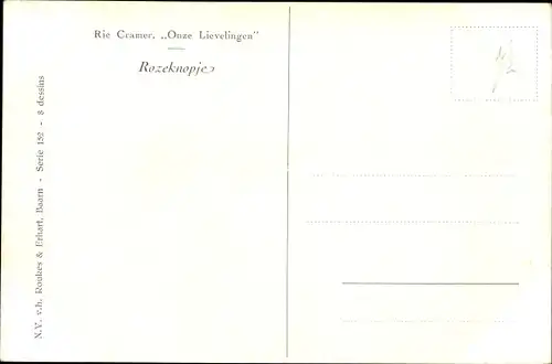 Künstler Ak Cramer, Rie, Kind in der Wiege