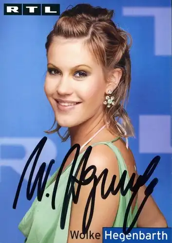 Ak Schauspielerin Wolke Hegenbarth, Autogramm, RTL