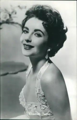 Ak Schauspielerin Elizabeth Taylor, Portrait
