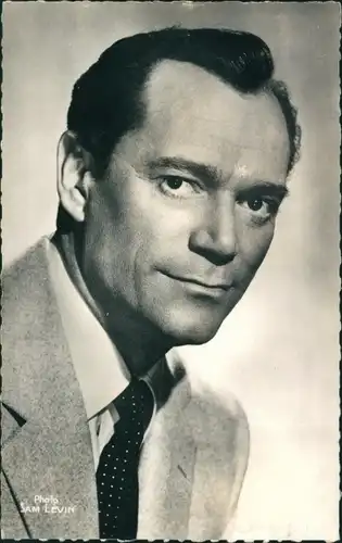 Ak Schauspieler Eddie Constantine, Portrait