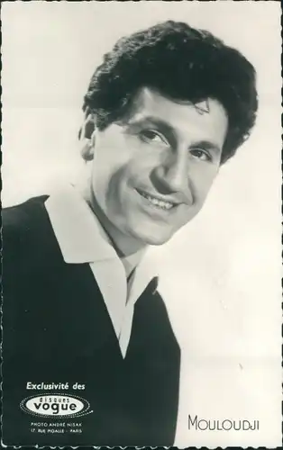 Ak Schauspieler und Sänger Marcel Mouloudji, Portrait