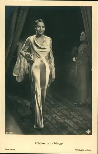 Ak Schauspielerin Käthe von Nagy, Portrait